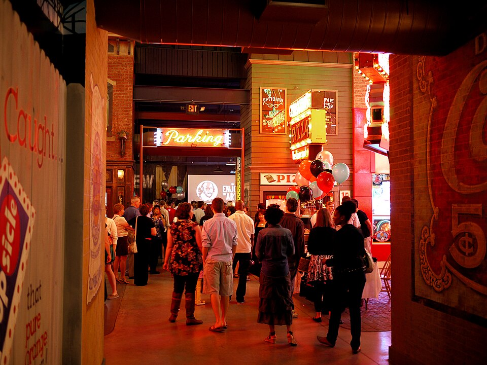 Vintage signs inside the American Sign Museum