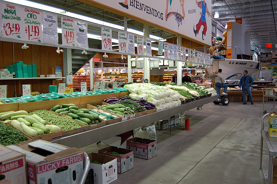 Asian produce section at Jungle Jims Fairfield